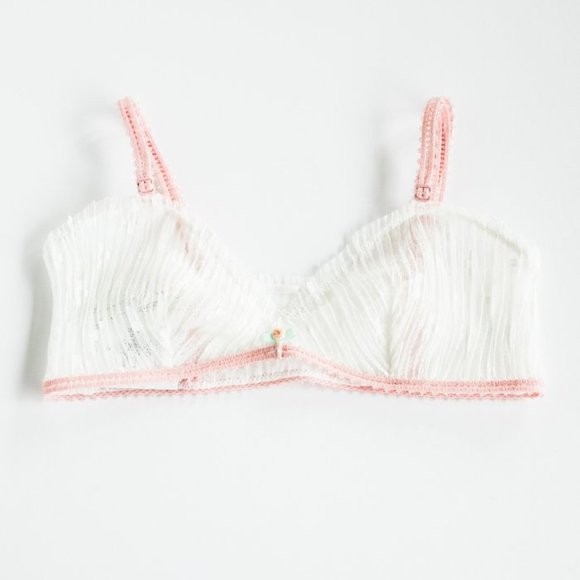 Free People Boho Lace Feminine Floral Bralette Bra - Picture 3 of 9